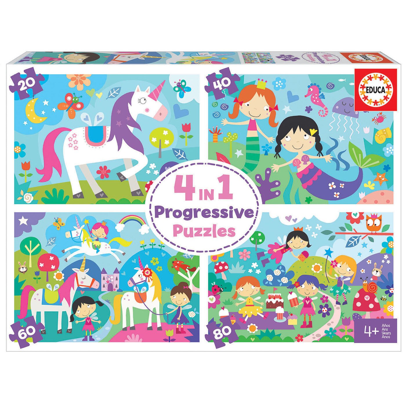 Puzzle 4in1 - Fantasy Friends, Carton