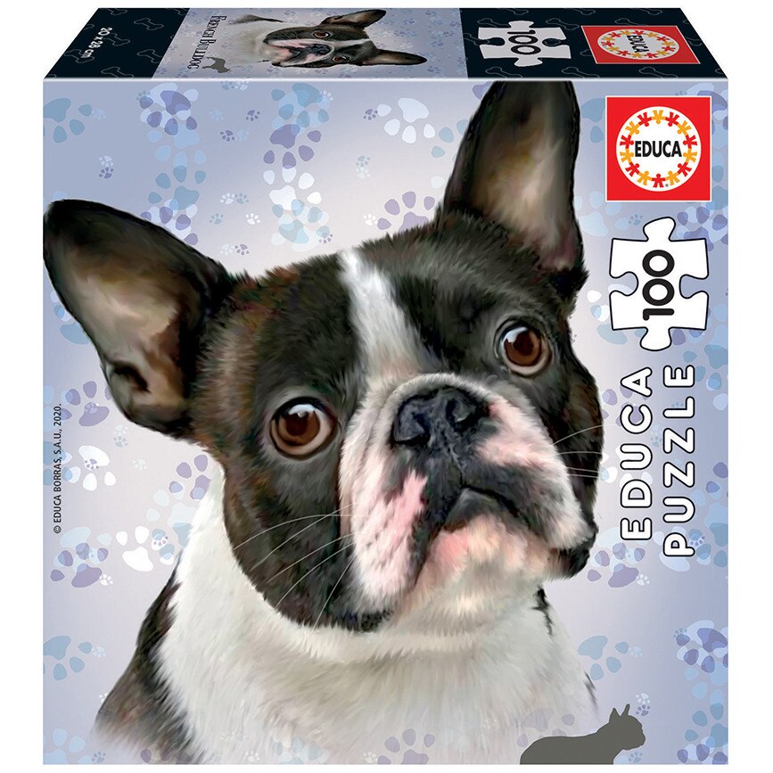 Puzzle 100 de piese - French Bulldog, Carton
