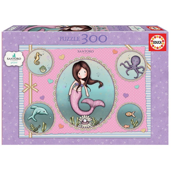 Puzzle 300 piese - Gorjuss - So Nice to Sea You, Carton