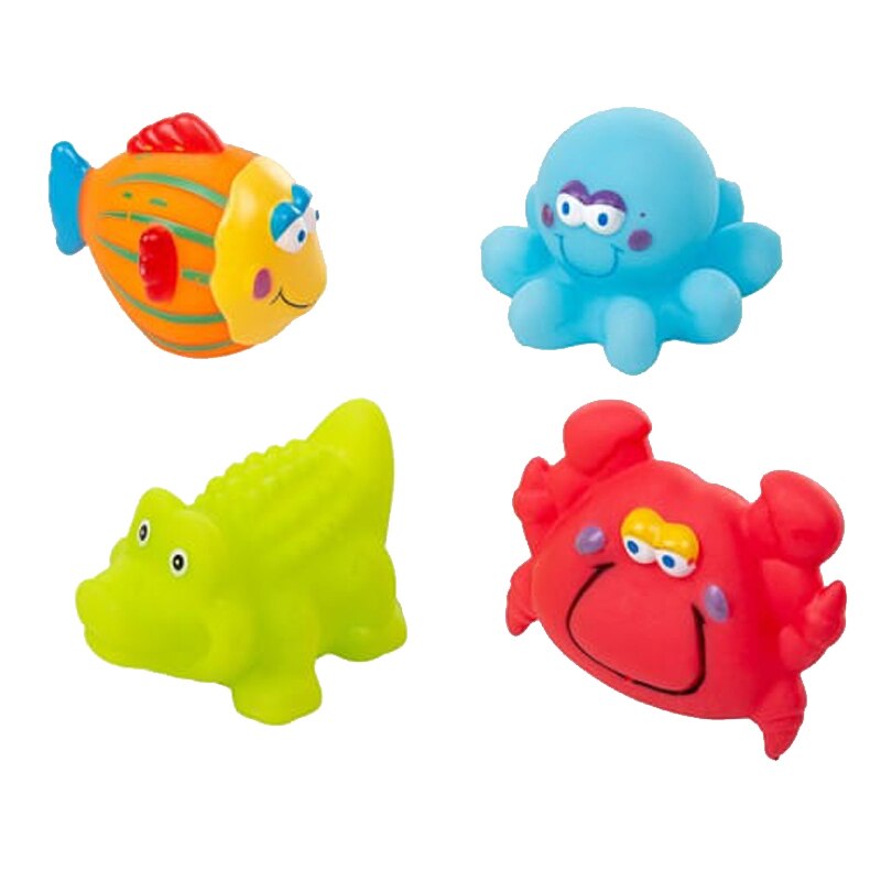 Set 4 jucarii pentru baie Akuku A0362-1, Multicolor