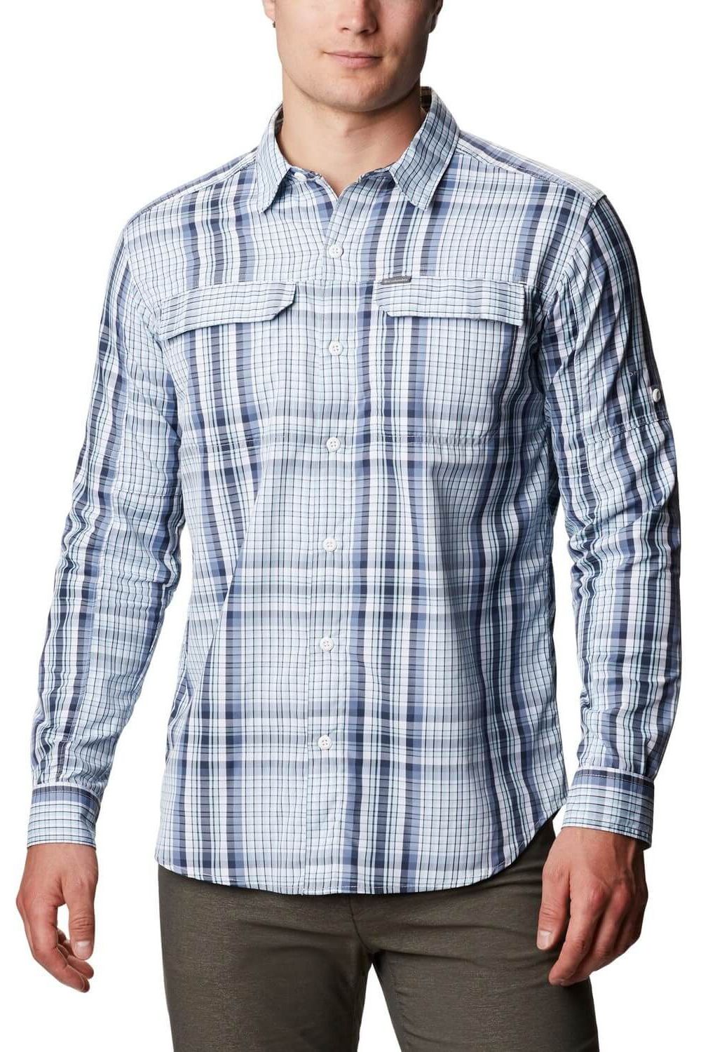 Camasa pentru barbati, Columbia Silver Ridge 2.0 Plaid L/S Shirt, Albastru, Albastru