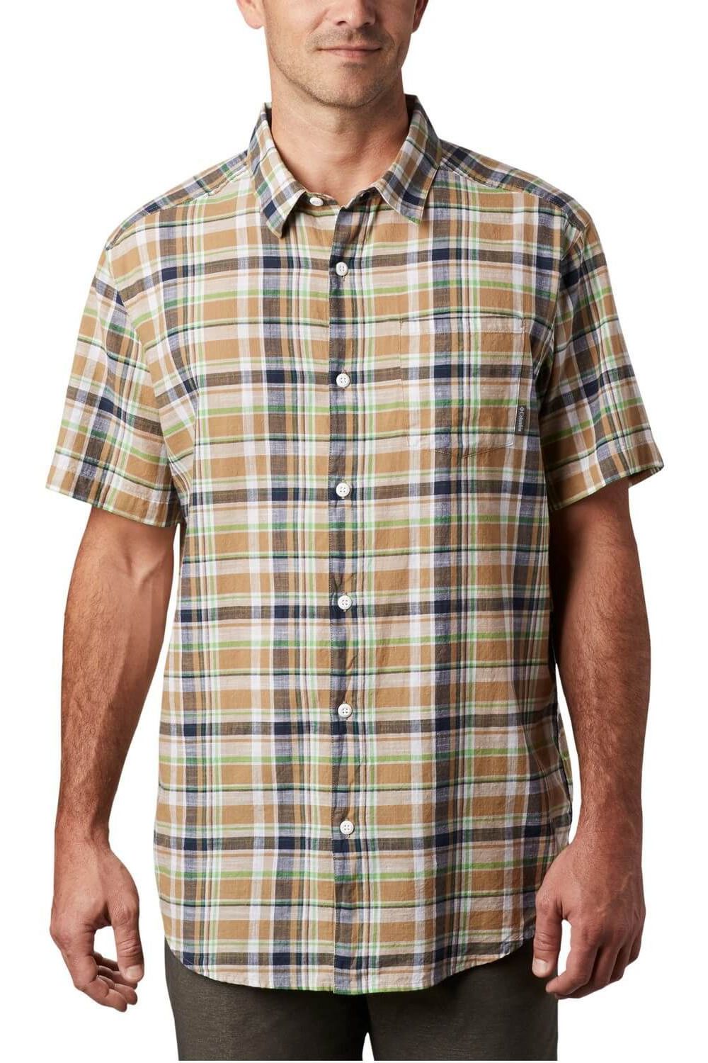 Camasa pentru barbati, Columbia Under Exposure YD Short Sleeve Shirt, Verde