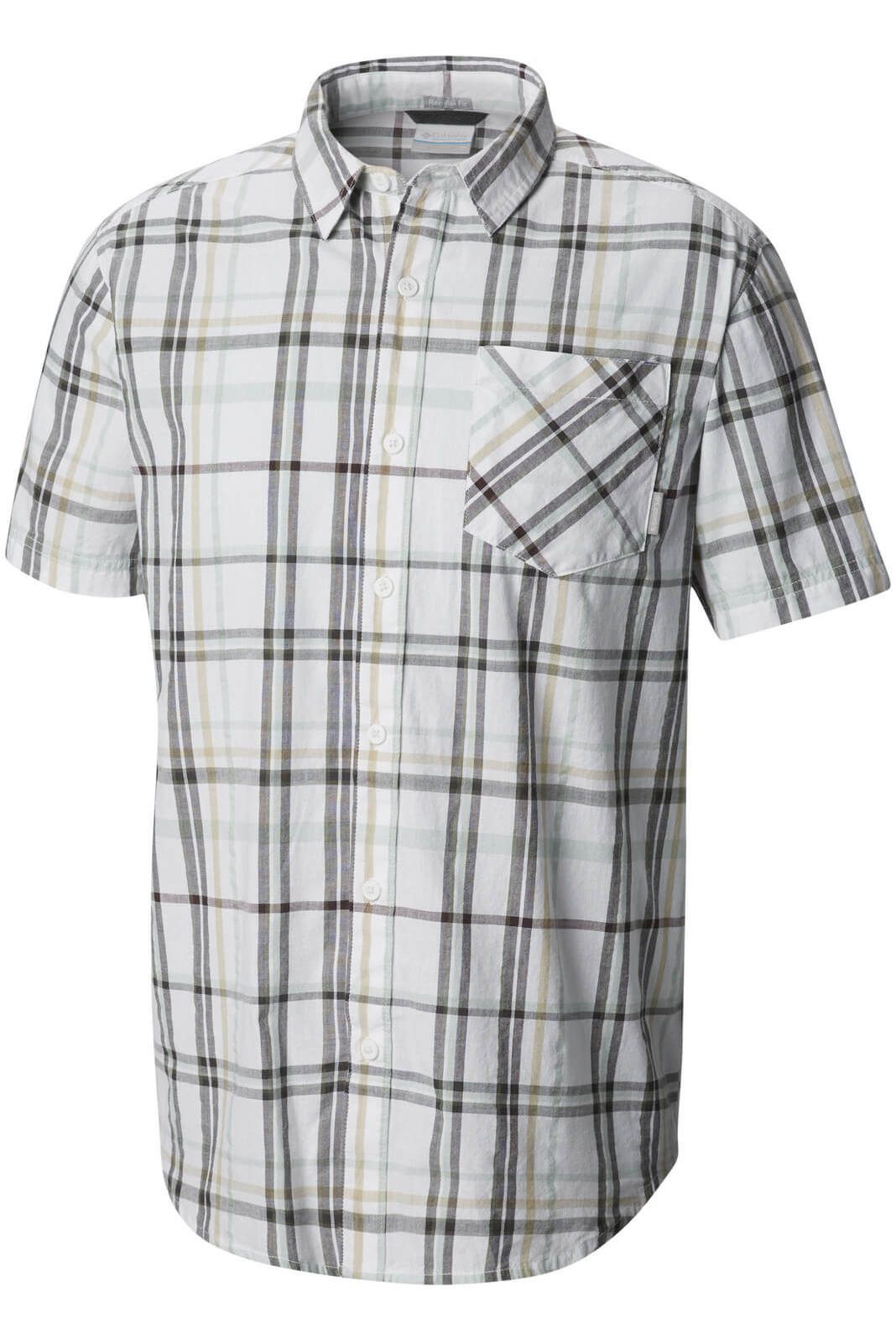 Camasa pentru barbati, Columbia Katchor II Short Sleeve Shirt, Alb