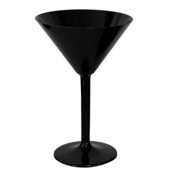 Pahar policarbonat RAKI BLACK pentru martini negru 200ml 110xh170mm Pahar policarbonat RAKI BLACK pentru martini negru 200ml 110xh170mm