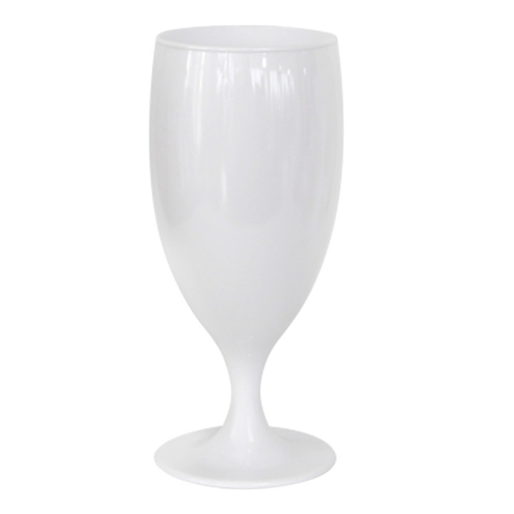 Pahar vin policarbonat alb RAKI WHITE 320ml 82x185mm