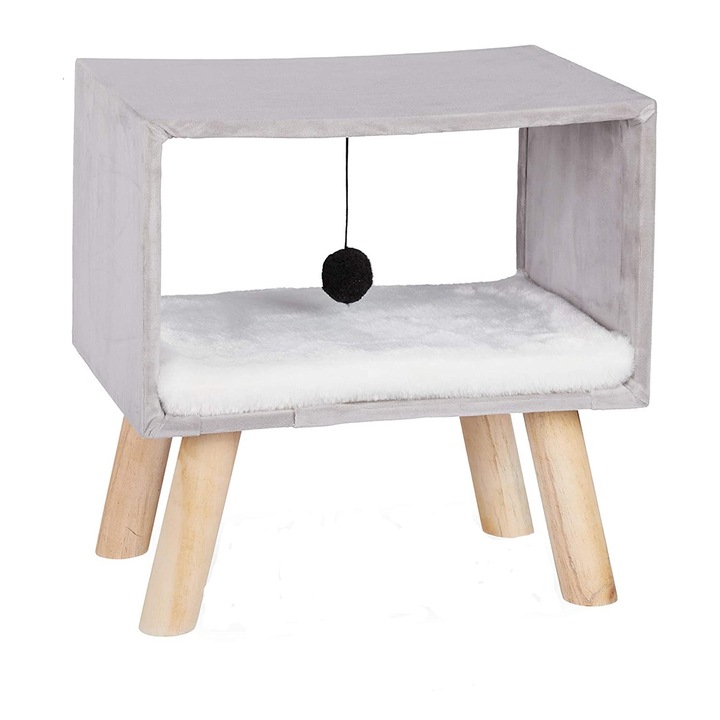 Scaun pentru pisici, Alb,41 x 405 x 305 cm