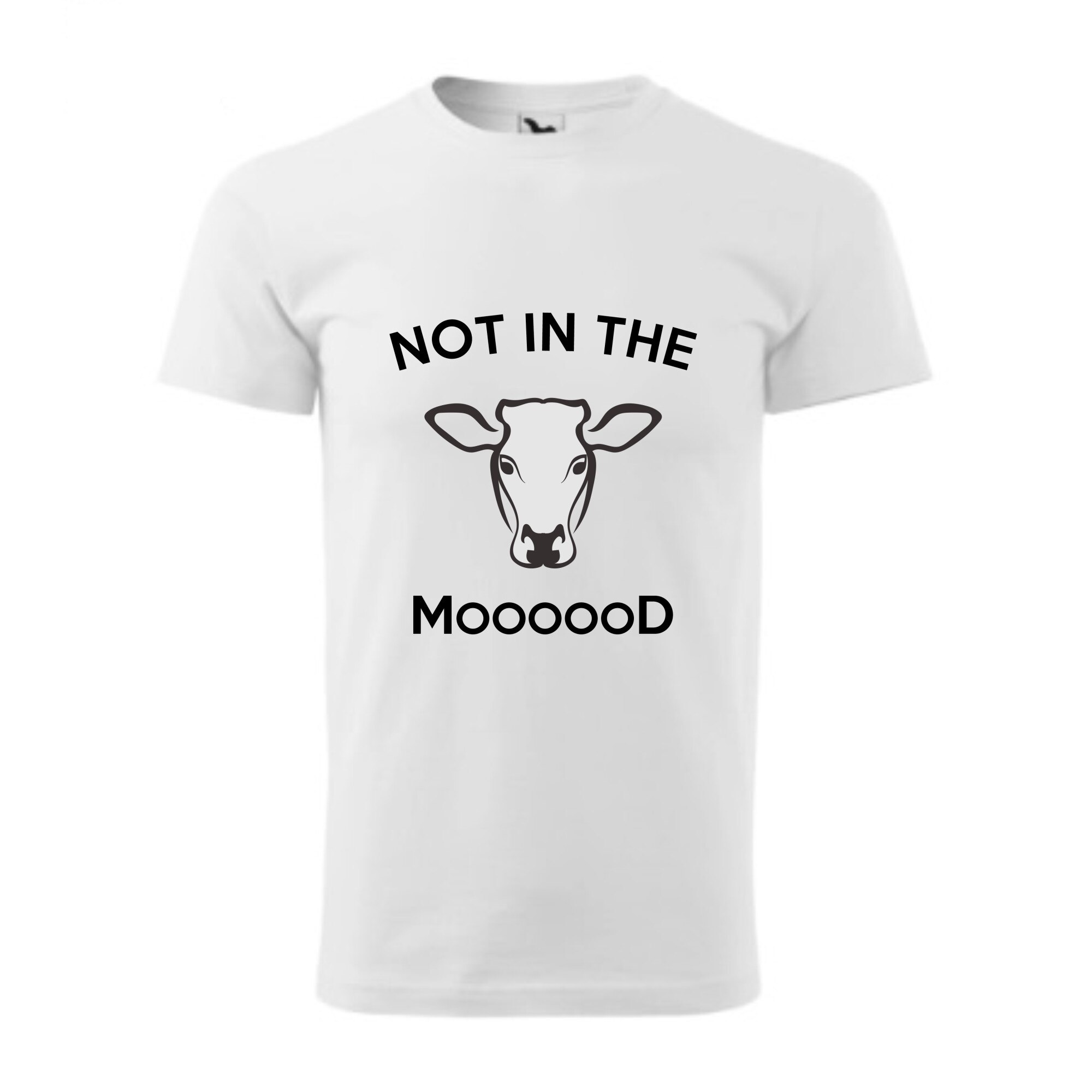 Tricou basic barbati personalizat, Adler, bumbac, alb M Not in the mood