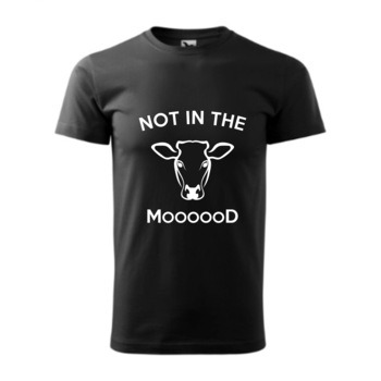 Tricou basic barbati personalizat, Adler, bumbac, negru M Not in the mood