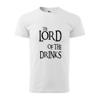 Tricou basic barbati personalizat, Adler, bumbac, alb XXL The lord of the drinks