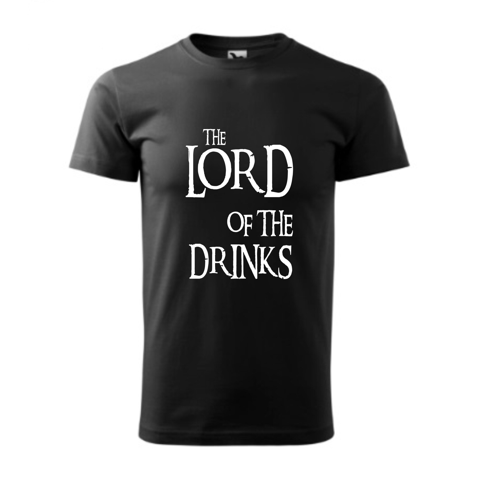 Tricou basic barbati personalizat, Adler, bumbac, negru S The lord of the drinks