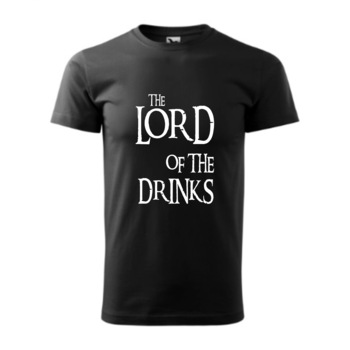 Tricou basic barbati personalizat, Adler, bumbac, negru XL The lord of the drinks