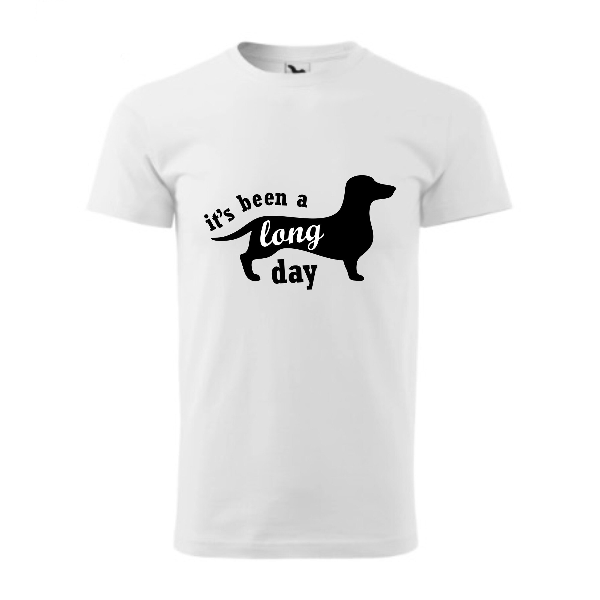 Tricou basic barbati personalizat, Adler, bumbac, alb M A long day