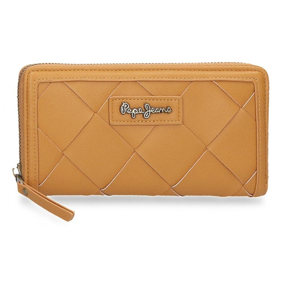 Portofel dama Pepe Jeans Cutouts, ocru