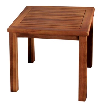 Masa sezlong din lemn de tec RAKI cu finisaj natural 45x45xh45cm Masa sezlong din lemn de tec RAKI cu finisaj natural 45x45xh45cm