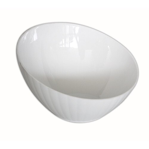 Bol oblic policarbonat Culinaro 31x10cm culoare alba