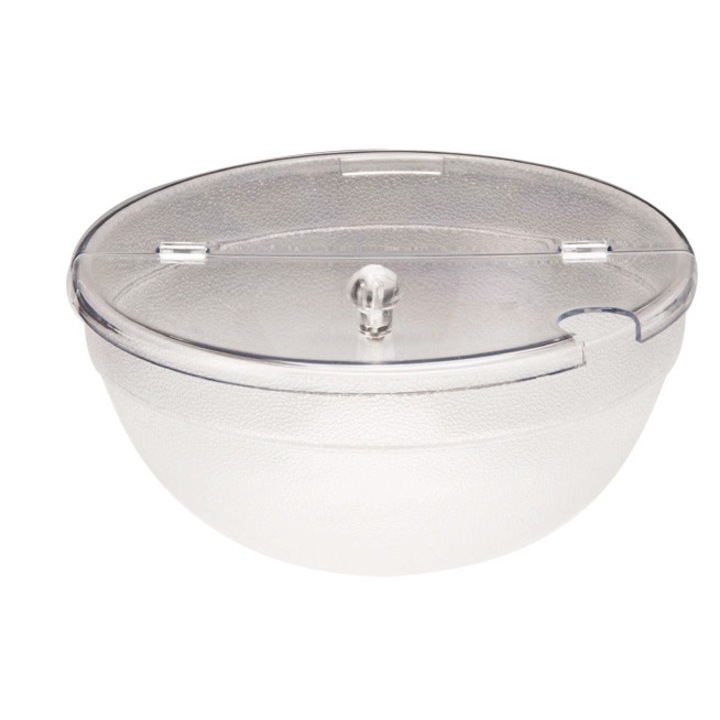Bol policarbonat rotund Culinaro cu capac 23cm transparent