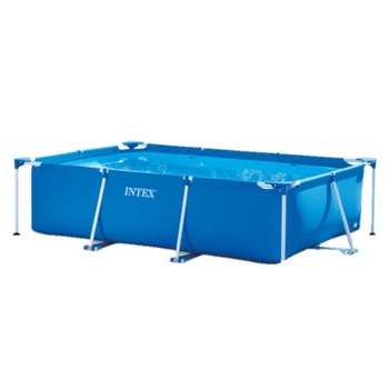 Piscina cu cadru metalic , dreptunghiulara, cu dimensiunile 260 x 160 x 65, culoare albastru Piscina cu cadru metalic , dreptunghiulara, cu dimensiunile 260 x 160 x 65, culoare albastru