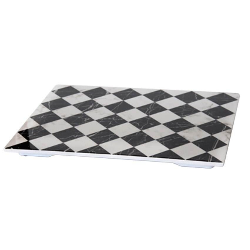 Platou RAKI cu aspect sah melamina 1x2 325x265x20 mm