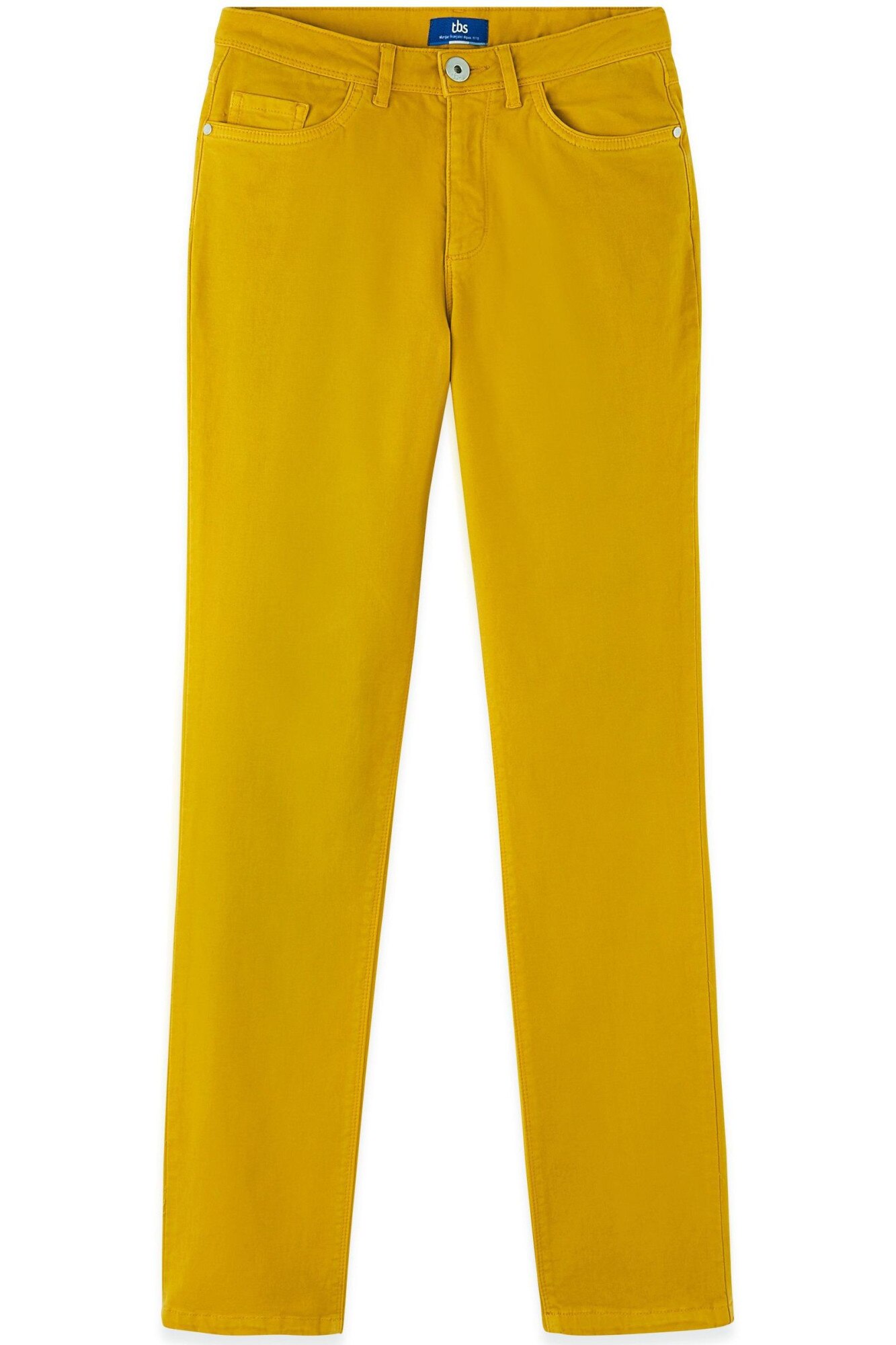 Pantaloni pentru femei, TBS Orphepan, Galben, 38
