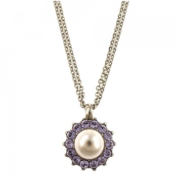 Pandantiv cu lant placat cu rodiu, Cristale Swarovski, Romance by Roxannes - Mariana Jewellery, Multicolor 5034/1-139-10RO Pandantiv cu lant placat cu rodiu, Cristale Swarovski, Romance by Roxannes - Mariana Jewellery, Multicolor 5034/1-139-10RO