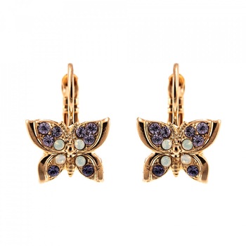 Cercei placati cu Aur roz de 24K, Cristale Swarovski, Romance by Roxannes - Mariana Jewellery, Multicolor 1155-139-10RG6 Cercei placati cu Aur roz de 24K, Cristale Swarovski, Romance by Roxannes - Mariana Jewellery, Multicolor 1155-139-10RG6