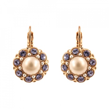 Cercei placati cu Aur roz de 24K, Cristale Swarovski, Romance by Roxannes - Mariana Jewellery, Multicolor 1417-139-10RG6 Cercei placati cu Aur roz de 24K, Cristale Swarovski, Romance by Roxannes - Mariana Jewellery, Multicolor 1417-139-10RG6