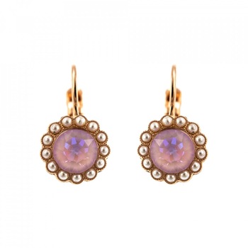 Cercei placati cu Aur roz de 24K, Cristale Swarovski, Romance by Roxannes - Mariana Jewellery, Multicolor 1133-139-10RG6 Cercei placati cu Aur roz de 24K, Cristale Swarovski, Romance by Roxannes - Mariana Jewellery, Multicolor 1133-139-10RG6