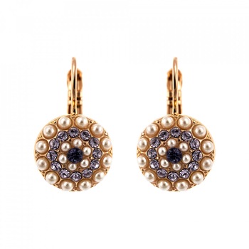 Cercei placati cu Aur roz de 24K, Cristale Swarovski, Romance by Roxannes - Mariana Jewellery, Multicolor 1141-139-10RG6 Cercei placati cu Aur roz de 24K, Cristale Swarovski, Romance by Roxannes - Mariana Jewellery, Multicolor 1141-139-10RG6