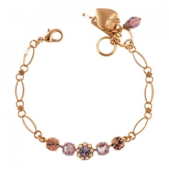 Bratara placata cu Aur roz de 24K, Cristale Swarovski, Romance by Roxannes - Mariana Jewellery, Multicolor 4352/2-139-10RG Bratara placata cu Aur roz de 24K, Cristale Swarovski, Romance by Roxannes - Mariana Jewellery, Multicolor 4352/2-139-10RG