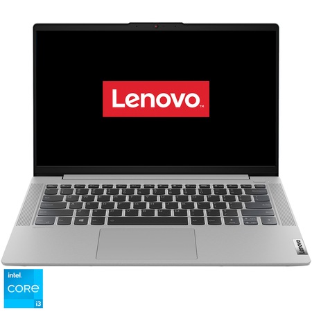 Laptop ultraportabil Lenovo IdeaPad 5 14ITL05 cu procesor Intel Core i3-1115G4 pana la 4.10 GHz, 14", Full HD, 8GB, 256GB SSD, Intel UHD Graphics, Free DOS, Platinum Grey