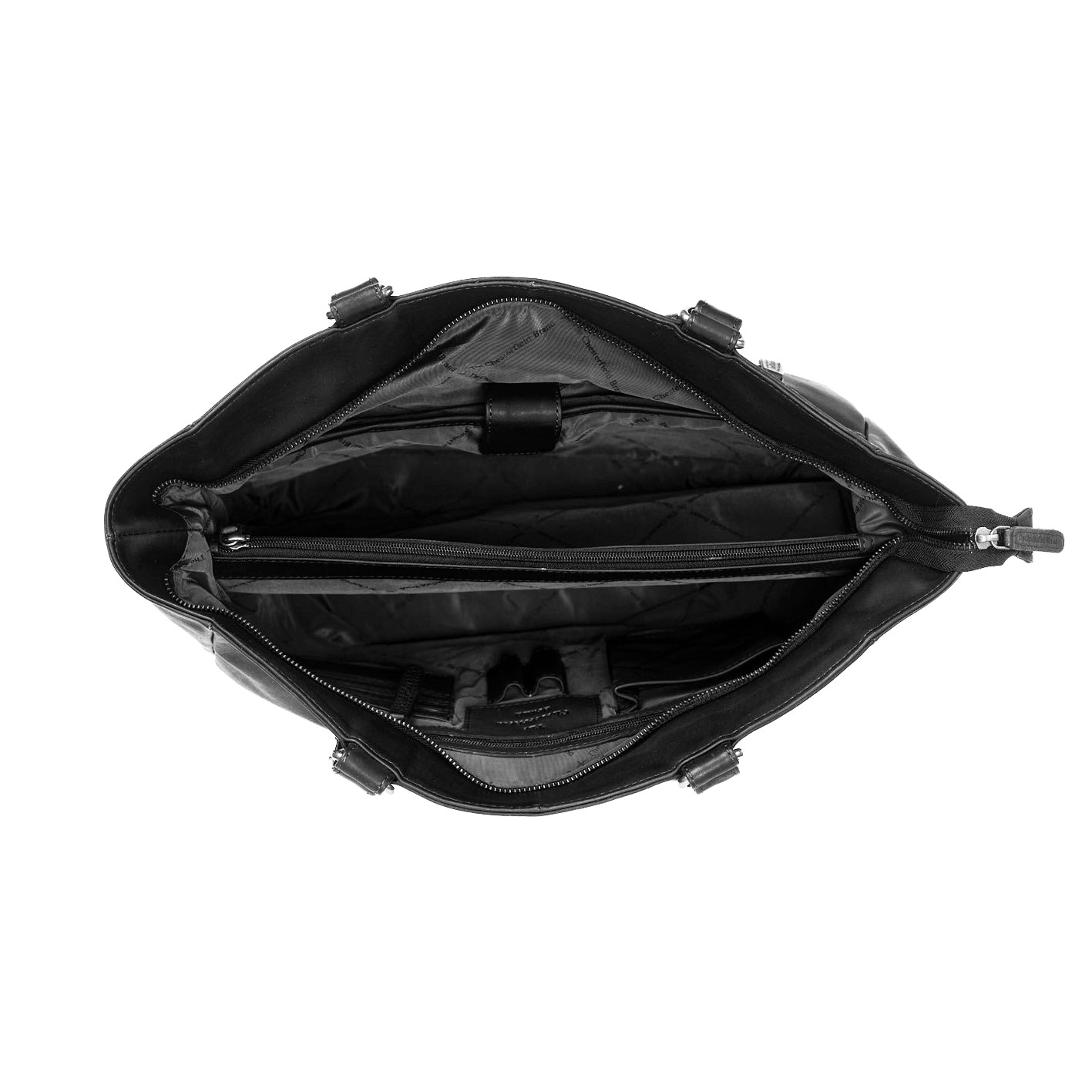 Geanta de laptop din piele naturala, The Chesterfield Brand, Berlin 15.4 inch, Neagra