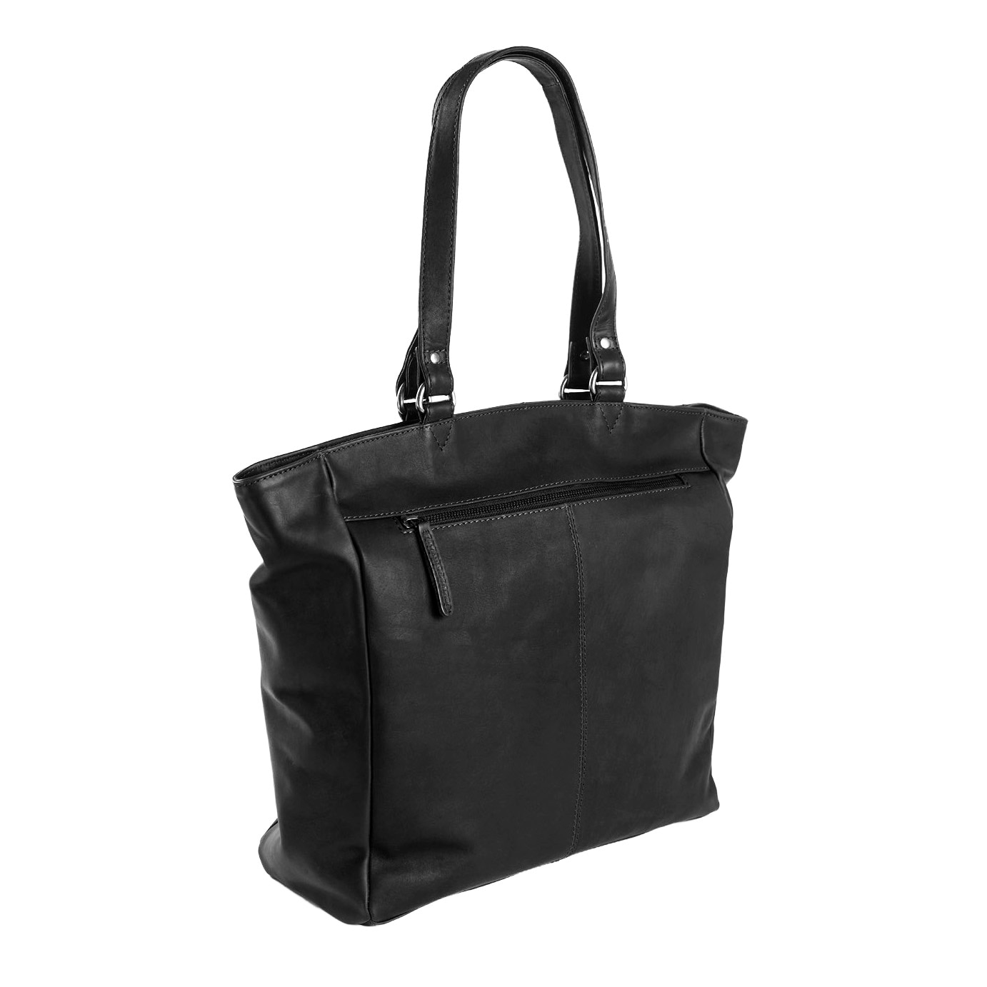 Geanta de laptop din piele naturala, The Chesterfield Brand, Berlin 15.4 inch, Neagra