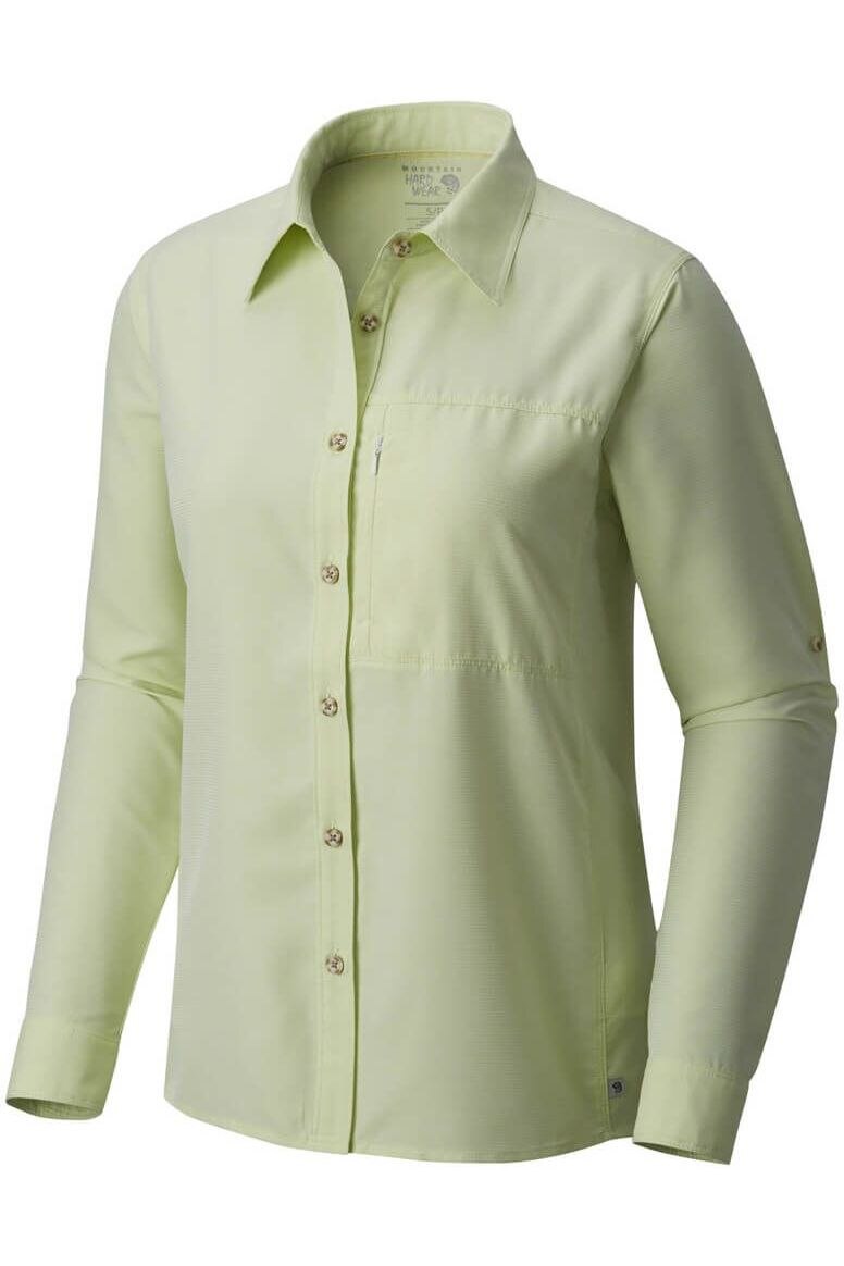 Camasa de dama, Mountain Hardwear Canyon Long Sleeve Shirt, Verde, S