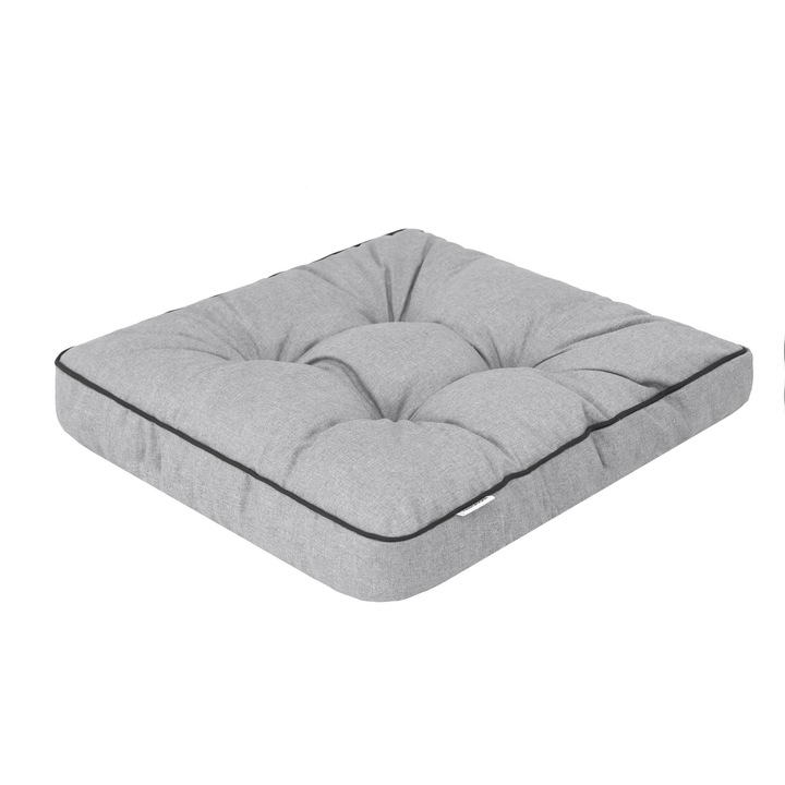 Perna pentru scaun de gradina, Ecolen, "Klara", Gri deschis, 49x47x8 cm, Hobbydog