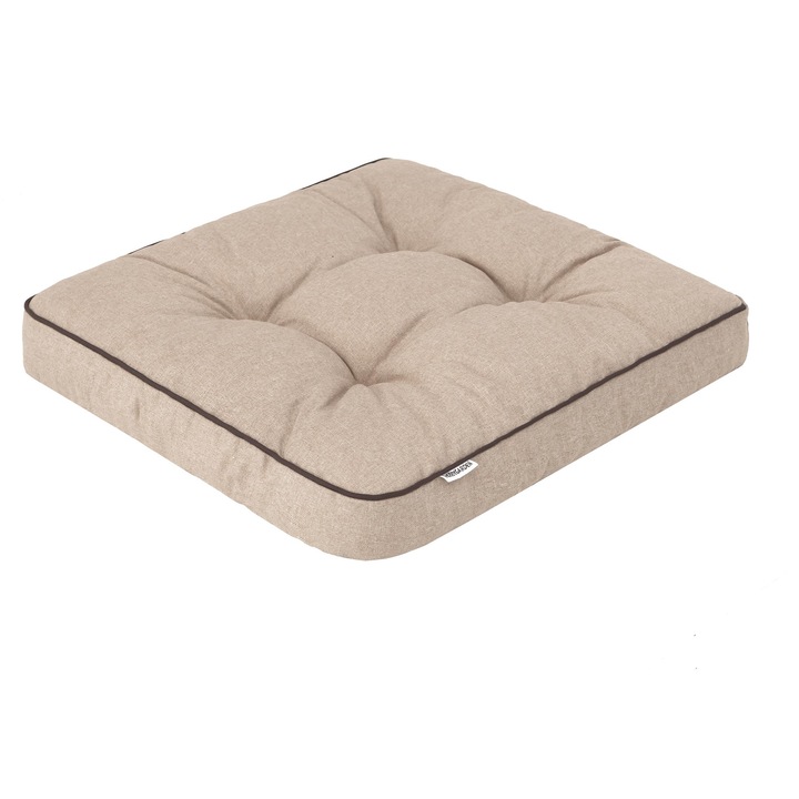 Градинска възглавница за стол HobbyDog Klara, Ecolen, Бежов, 49x47x8 см