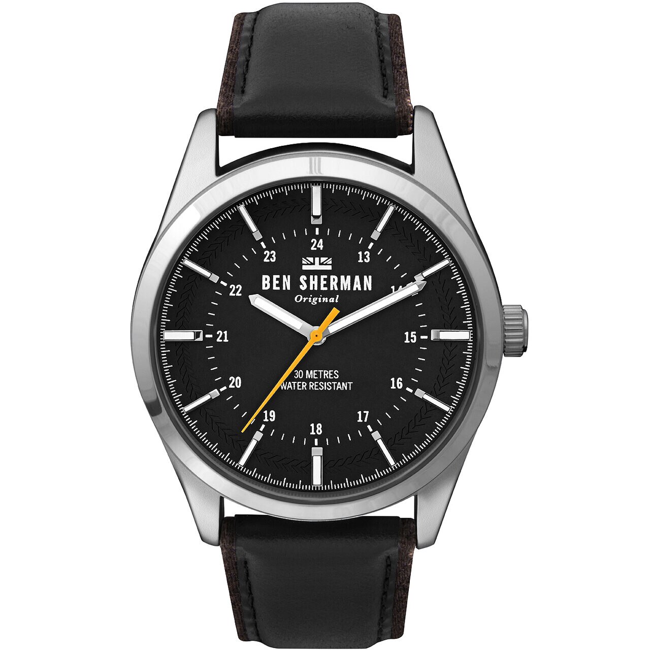 Ceas barbatesc Ben Sherman WB027B, Quartz, 43mm, 3ATM, Argintiu