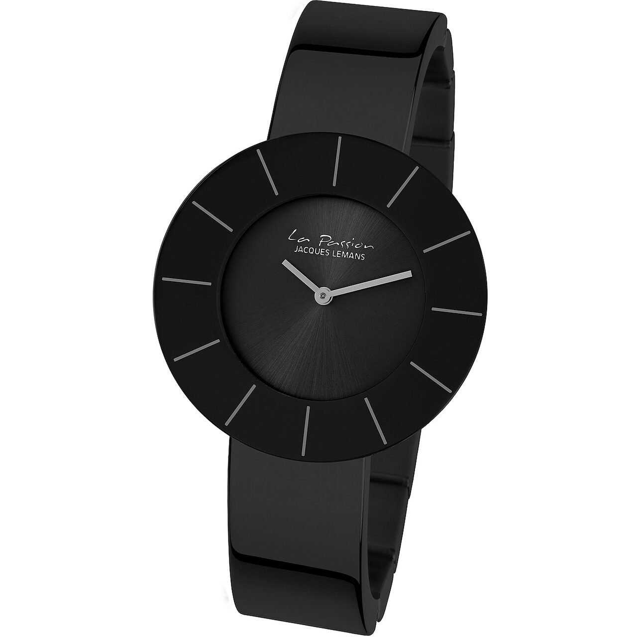 Ceas de dama Jacques Lemans LP-128E, Quartz, 37mm, 5ATM, Negru