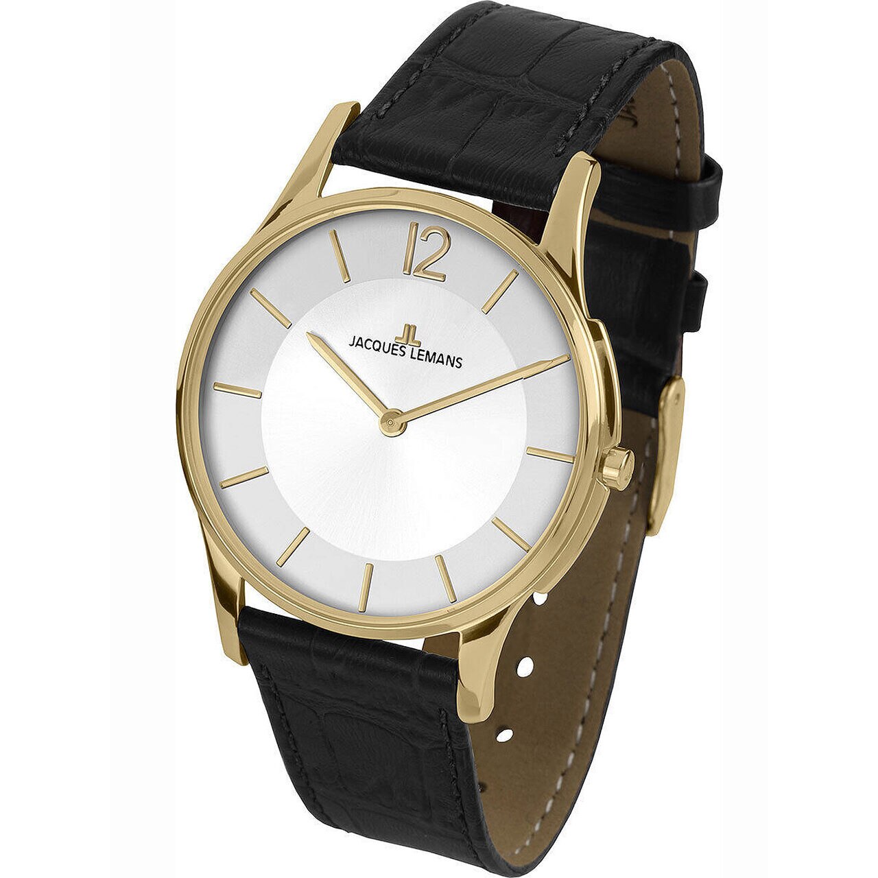 Ceas de dama Jacques Lemans 1-1944D, Quartz, 34mm, 5ATM, Auriu