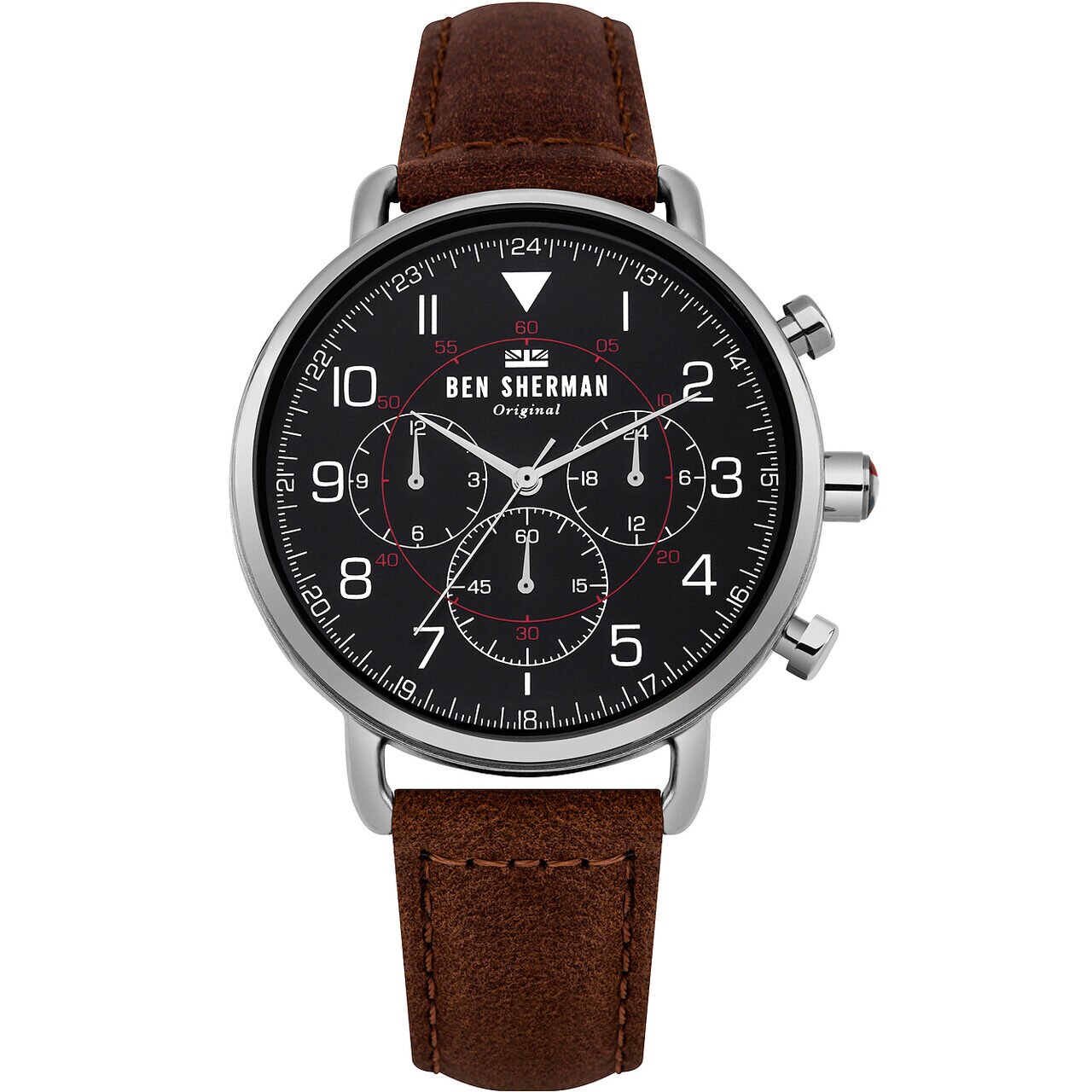 Ceas barbatesc Ben Sherman WB068BBR, Quartz, 41mm, 3ATM, Argintiu