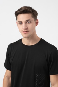 Asics, Tricou cu imprimeu logo Solution Dye GPX, Negru