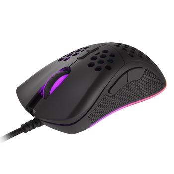 Mouse de gaming Genesis, Optic, 8000Dpi, Ergonomic, Lumina de fundal RGB, Senzor optic, Negru Mouse de gaming Genesis, Optic, 8000Dpi, Ergonomic, Lumina de fundal RGB, Senzor optic, Negru