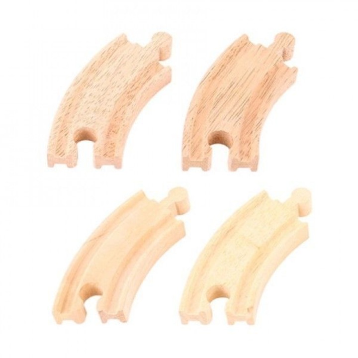 ЖП релси Bigjigs, Комплект, Извити