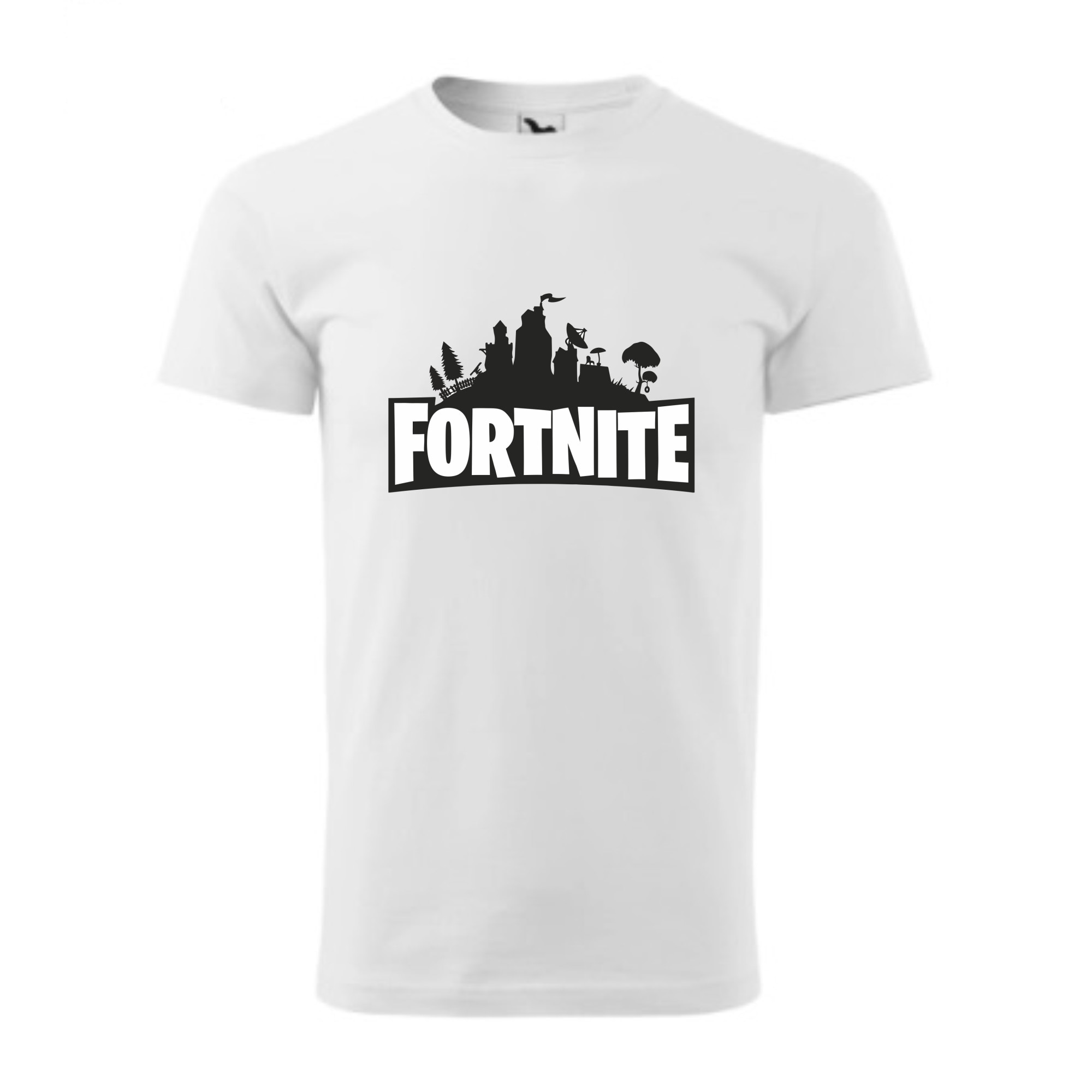 Tricou basic barbati personalizat, Adler, bumbac, alb XS Fortnite