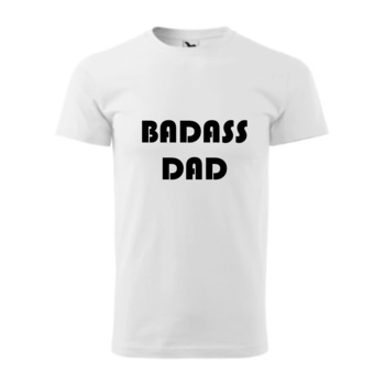 Tricou basic barbati personalizat, Adler, bumbac, alb XS Un tata smecher