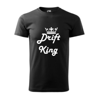 Tricou basic barbati personalizat, Adler, bumbac, negru S Regele drifturilor