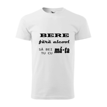 Tricou basic barbati personalizat, Adler, bumbac, alb XXL Bere fara alcool