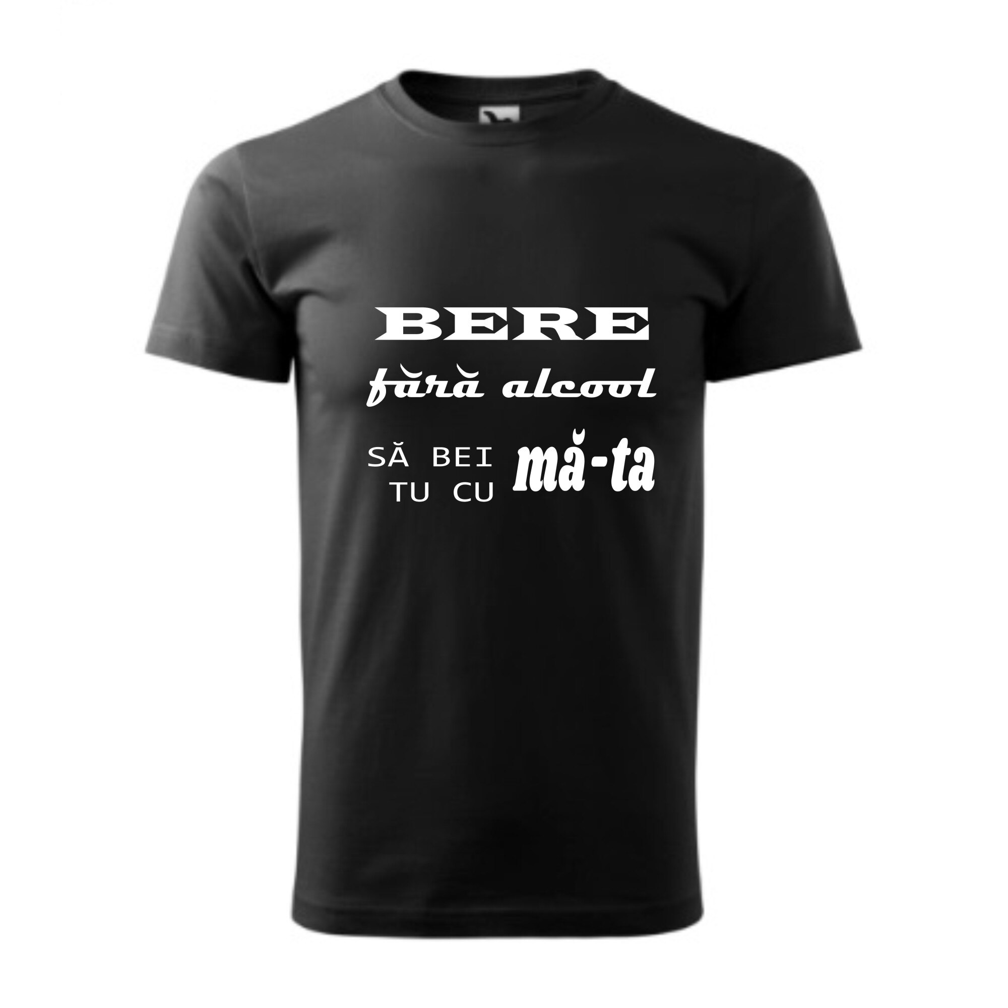 Tricou basic barbati personalizat, Adler, bumbac, negru S Bere fara alcool