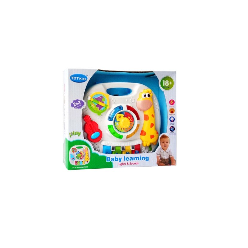 Jucarie interactiva cu sunete si lumini, plastic, multicolor, + 18 luni