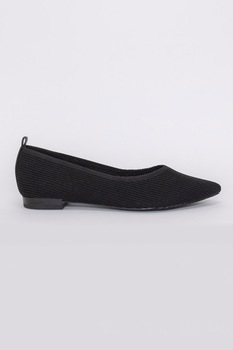 Il Passo, Balerini din material textil cu varf ascutit Debrah, Negru, 39 Il Passo, Balerini din material textil cu varf ascutit Debrah, Negru, 39