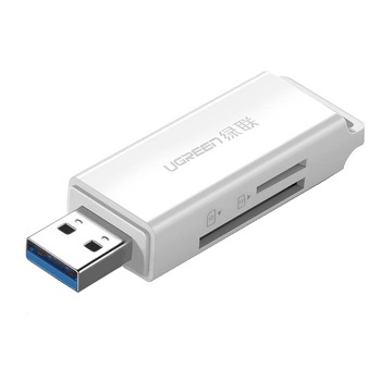 Card reader Ugreen CM104 USB-C +USB-A To TF/SD 3.0 Alb Card reader Ugreen CM104 USB-C +USB-A To TF/SD 3.0 Alb